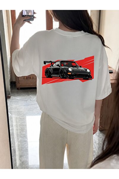 Generic Brand Black Sports Car with Red Background,100% cotton,everyday essen...