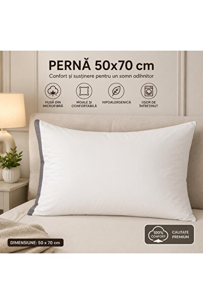 RMR textile Pernă 50 x 70 cm cu husă din microfibră, moale și confortabilă al...