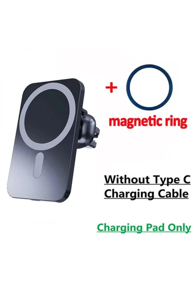 Choice3 Black No Cable Fast Wireless Car Charger For MagSafe iPhone 17 16 15 ...