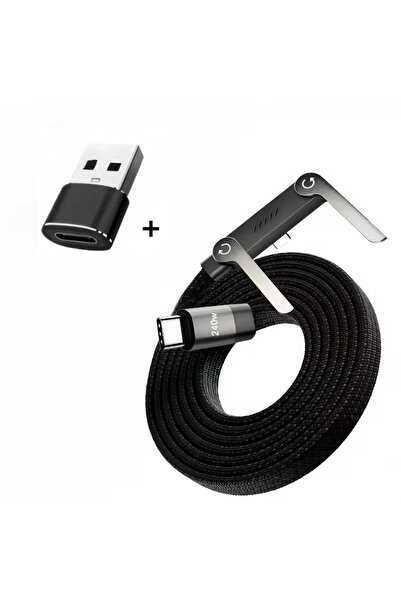 Choice1 Type-C to Type-C 1.5m Black-USB 240W PD 2-in-1 Fast Charging Cable wi...