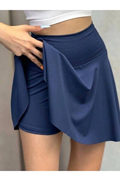 GK LUXURY & FASHION Women's Belize Fabric High Waist Mini Skirt with Inner Ti...