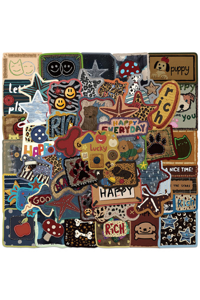 Choice 50Pcs 50Pcs American Retro Stickers Lucky Y2K Decals For Laptop Scrapb...