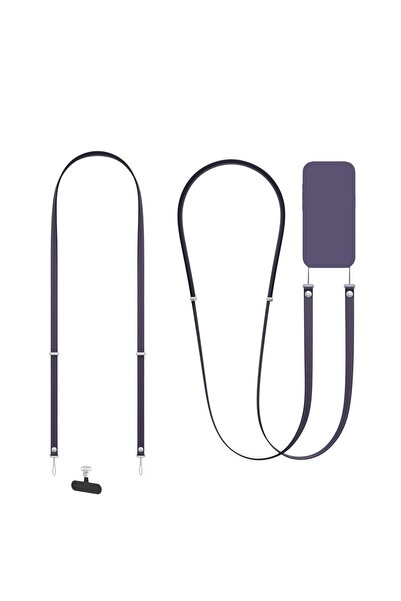 Choice4 purple Magnetic Crossbody Straps Phone Case Lanyard Adjustable Neck S...