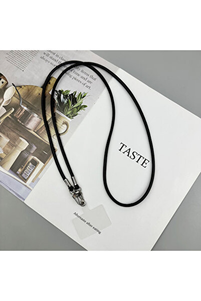 Choice Black 1Pc INS Leather Phone Strap Crossbody Lanyard Backpack Lanyards ...