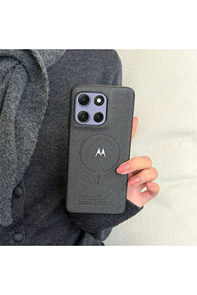 Choice41 black Moto Signature Business Leather Magnetic Case for Signature Mo...