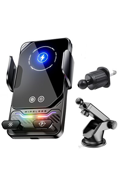 Choice1 F7 Sucker Edition 15W Universal Car Phone Wireless Charger Holder Aut...