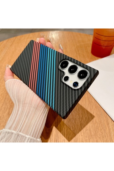 Choice19 For S24 Ultra Three Color Ultra Thin Magnetic Carbon Fiber Texture C...