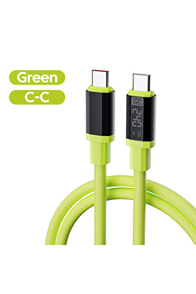 Choice Type-C to Type-C 1.5m Green NNBILI 240W PD Cable C To C Type C Cable U...