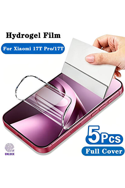 choice2 Xiaomi 17T Pro CRIMSON 5PCS HD Hydrogel Films For 17T Pro 17 Pro Max ...