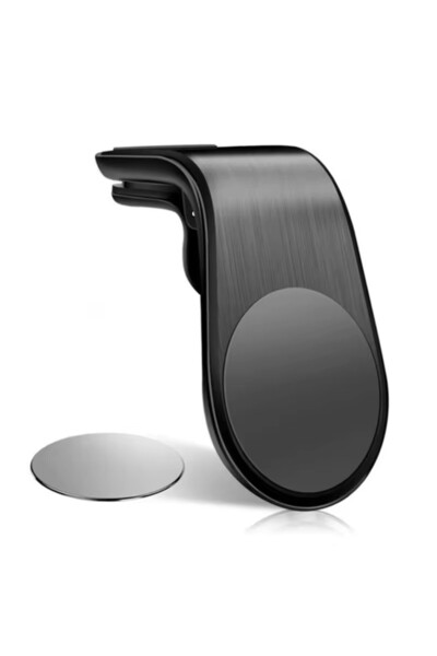 Choice1 Black Magnetic L-Type Universal Phone Holder in Car Phone Stand Clip ...