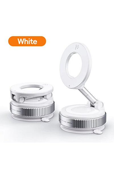 Choice1 White Car Mount Electric Vacuum Magnetic Holder Foldable Strong Sucti...