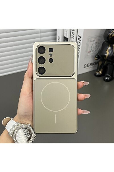 Choice30 Galaxy S25 Ultra Gray Luxury Large Window Case For S26 S24 S23 Ultra...