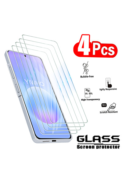 choice2 Galaxy A57 Transparent 4Pcs Tempered Glass for A57 A37 A27 A17 A07 4G...