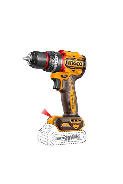Ingco CIDLI20558 20V Brushless Impact Drill | 55Nm Torque | 13mm Steel Chuck ...