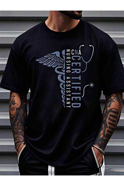 NOURAM Men's Summer Outfits, Cna Certified Nursing Assistant Graphic Tees, Fu...