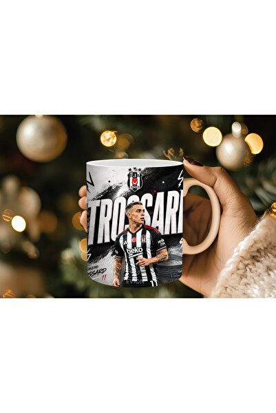 Evion Trossard Black and White Fan Trophy – Football-Themed Black and White C...