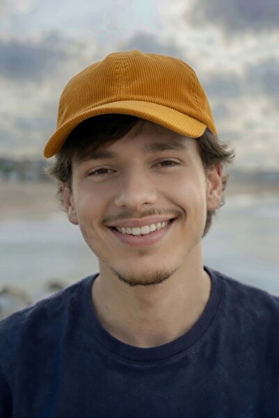 Mollycrush Men's Seasonal Corduroy Orange Hat |   Daily Adjustable Baseball Cap