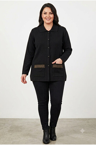 MISSRUBA Women's Black Cardigan