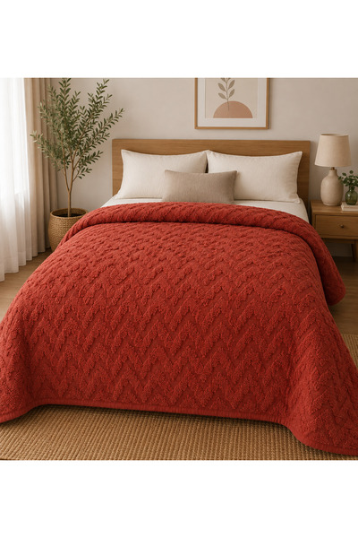 vanillasoft Cuvertură de pat dublă Vanilla Soft 200x225 cm 70% bumbac