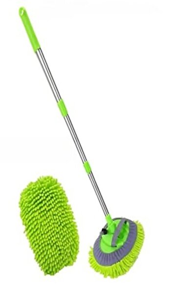 Çok Fonksiyonlu 2 In 1 Mikrofiber Araba Yıkama Fırçası, Uzun Saplı