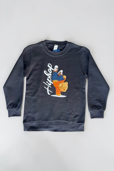Minik Motion Set of 3 Children's Printed 2-Thread Combed Cotton Sweatshirts
