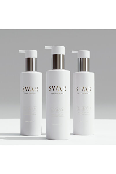 Swan مرطب للشعر المجعد - عبوة ثلاثية ذهبية