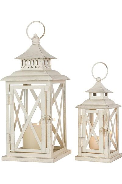 GENERAL NEEDOMO Large Candle Lantern Decorative, 13.5" Vintage Outdoor Hangin...