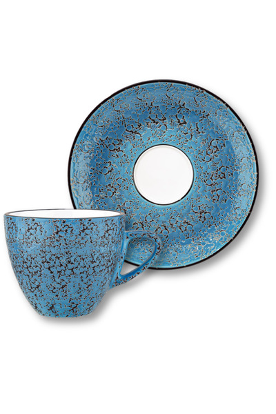 WILMAX ENGLAND Set Cesti Cafea Ceai Portelan Wilmax Colorboom Splash Albastru...