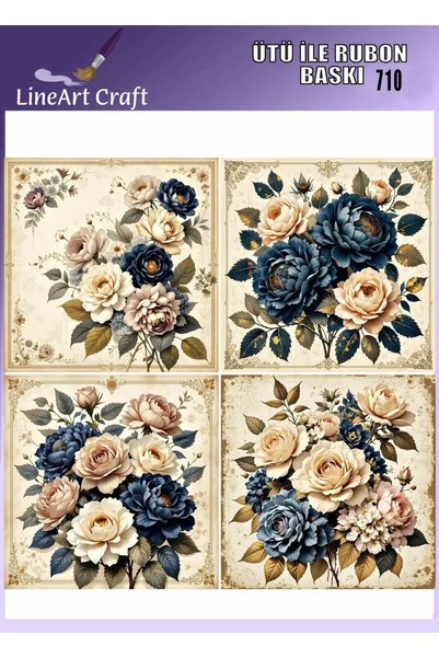LİNEART Ütü İle Yapışan Rubon transfer R710 30x30cm
