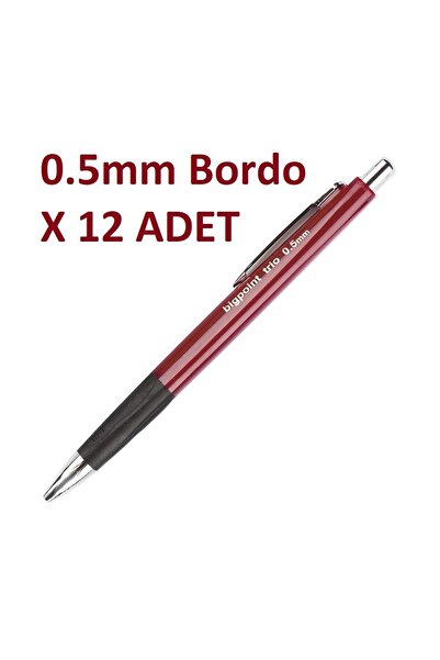 Bigpoint Trio Versatil 0.5mm Burgundy X 12 Pieces