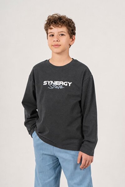 GİYİCEM TEKSTİL Boy's Synergy Printed Sweat City Style 7705
