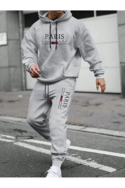 PAVRO Sweatshirt Tracksuit Set Oversize Shaped Comfortable Fit High Quality F...