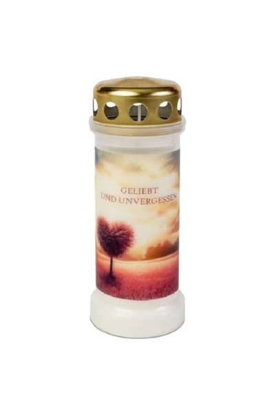 Bolsius Set 3 x Candela Nr. 6 cu Capac Pom, Alb
