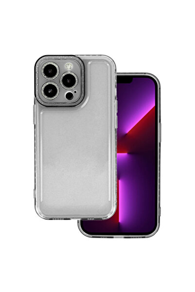 OEM Κρυστάλλινη Διαμαντένια Θήκη TPU Σιλικόνης 2mm Διαφανής / Μαύρη (iPhone 1...
