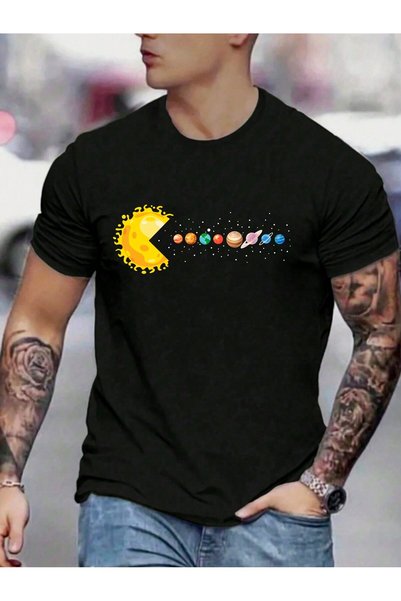 shams style تي شيرت مطبوع للجنسين