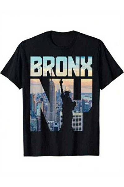 2BIR BRONX NY Pattern Printing T-Shirt, Short-Sleeved Crew-Neck T-Shirts, Men...