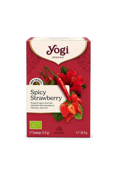 Yogi Tea Ceai bio Spicy Strawberry, 17 pliculețe a 2g / 34,0g