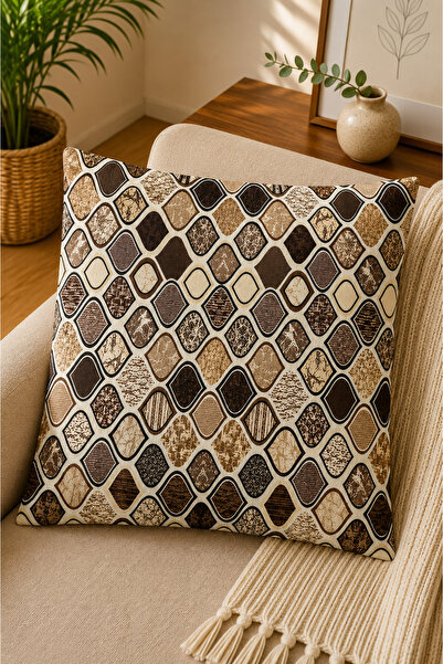 SEVMİŞ HOME Digital Printed Decorative Throw Pillow Cover 43X43 cm – Modern P...
