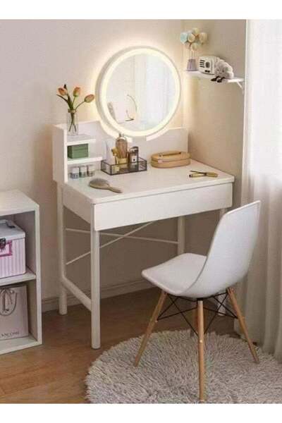 JCB CHIC Dressing Table With Lights,Makeup Table With Storage Cabinet,Vanity ...