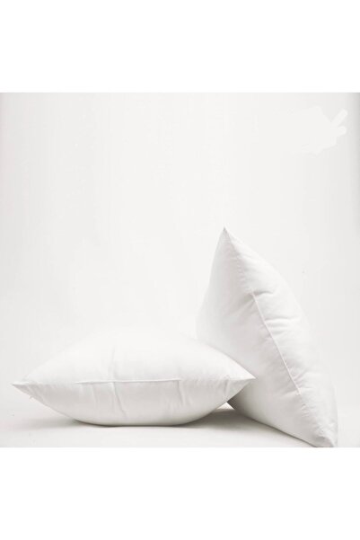 İz Home 2 Adet Orta Sert Silikon Yastık 50x70 Uyku Yastığı Pamuk Kumaş %100 Silikon Elyaf Dolgu