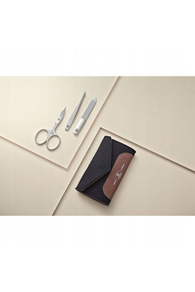 ZWILLING Twinox Travel Kit, husă de călătorie din pâslă albastră, 3 piese