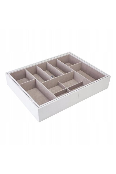 STACKERS Organizator de sertar pentru bijuterii, extensibil (alb) Slider L