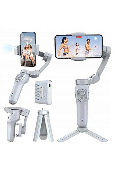 bedee Stabilizator Gimbal Wireless de 2550mAh pentru Camping și Drumeții, Cul...