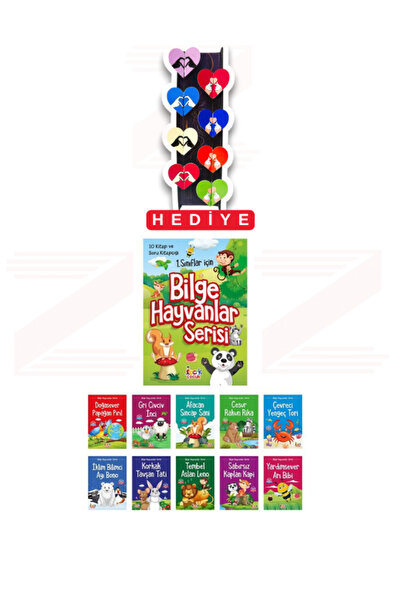 Nesil Çocuk Yayınları 1.Sınıflar İçin Bilge Hayvanlar Serisi 10 Kitap Set (8'...