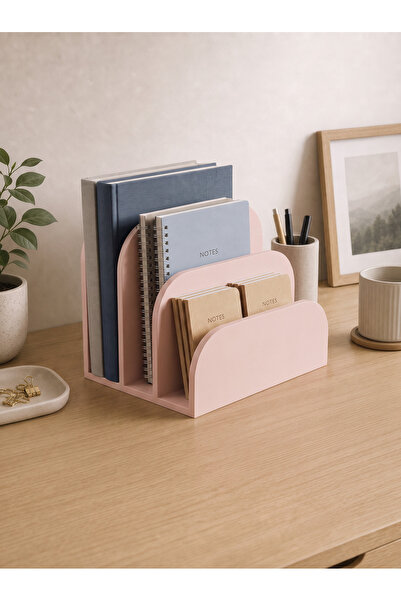Rapithwin Desktop Book and Notebook Organizer & Organizer |   3-Compartment B...