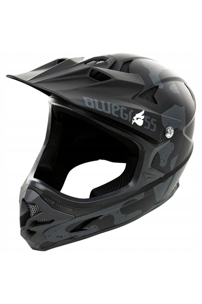 NO BRAND Cască de ciclism integrală Bluegrass Intox Black Camo Matt - XL 60-62cm
