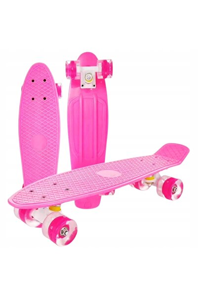 NO BRAND SKATEBOARD FISZKA CU LED-URI PENTRU COPII, CU ROȚI LUMINOASE, 56 CM,...