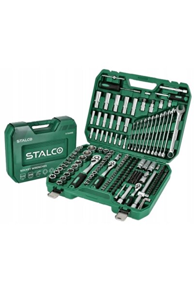 Stalco Set de chei tubulare și fixe, 219 piese S-54005