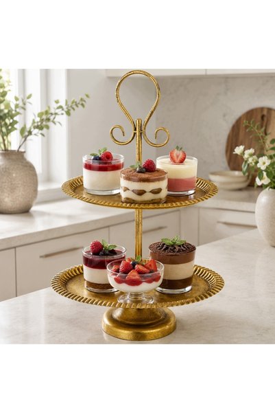 NO BRAND SUPPORT LUMÂNARE DECORATIV METALIC TACA ELEGANT 57 CM