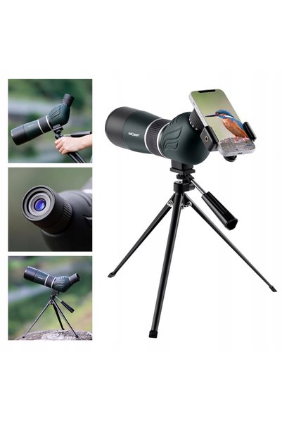 K&F CONCEPT Telescop monocular 60mm Zoom 20-60x Suport telefon + Trepied